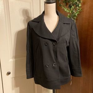 Pendleton Black light weight double breasted coat size 14